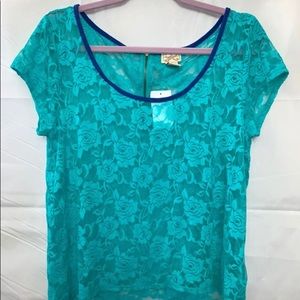 🔴 Light and airy lace like design top